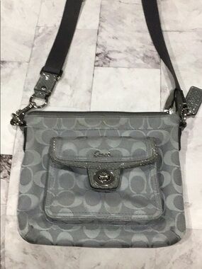coach vintage grey bag